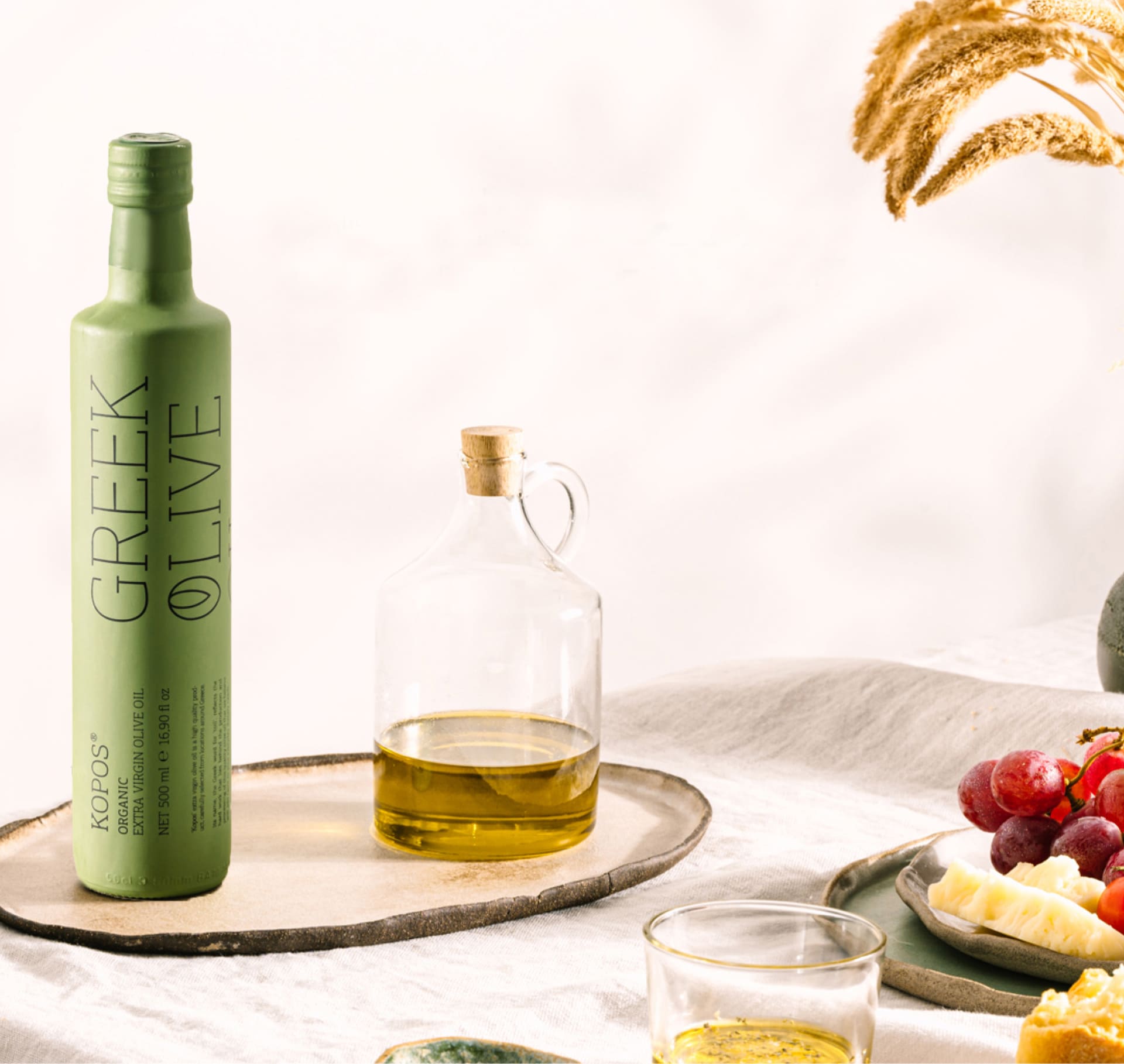 Andriotis Greek Olive Oil trapezi me prasino organic kopos olive oil