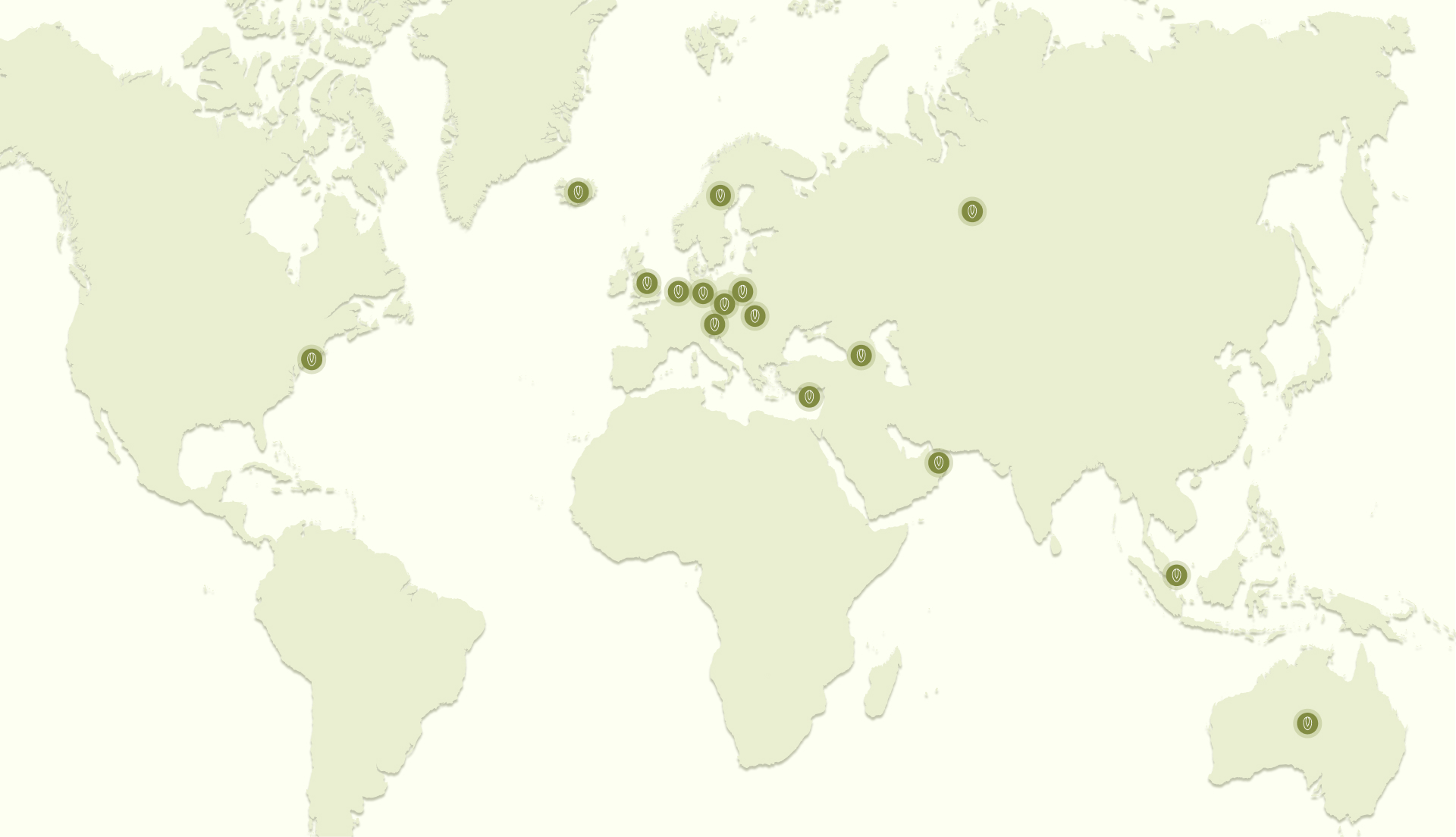 Andriotis Greek Olive Oil map with countries